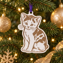Personalised Cat Christmas Bauble – Bespoke Pet Ornament Created From Your Photo