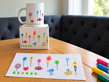Personalised mug with your childs drawing- kids drawing on a mug- special gift.
