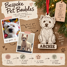 Personalised Dog Christmas Bauble – Bespoke Pet Ornament Created From Your Photo