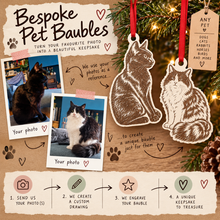 Personalised Cat Christmas Bauble – Bespoke Pet Ornament Created From Your Photo