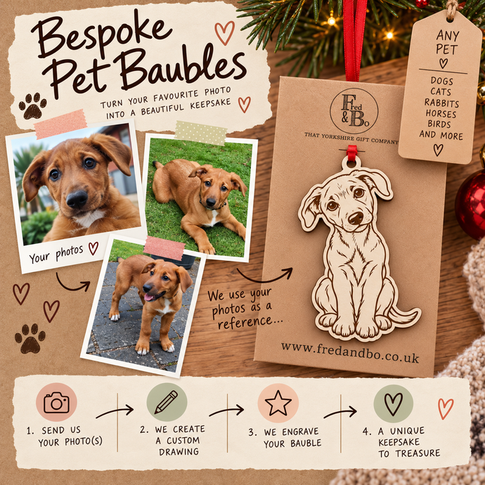 Personalised Dog Christmas Bauble – Bespoke Pet Ornament Created From Your Photo