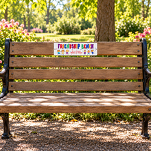 Friendship Bench- be a friend, make a friend- bench plaque sign