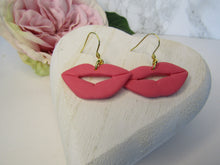 Induere - Polymer Clay Earring | Pink Lips
