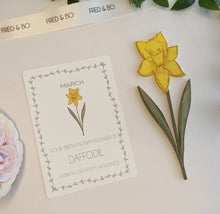 Laser Cut Wooden Daffodil - Flower - March
