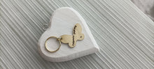 Brass butterfly - friends forever- hand stamped key chain