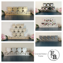Personalised Grandchildren Photo Frame Stand