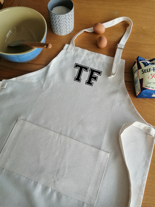 Initial Personalised Apron- Adult Apron -