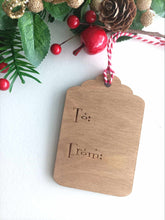 Christmas Gift Tag - Personalised - Wooden Engraved.
