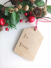 Christmas Gift Tag - Personalised - Wooden Engraved.