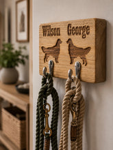 Personalised Double Dog Lead Holder