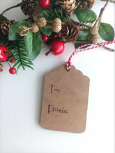 Christmas Gift Tag - Personalised - Wooden Engraved.
