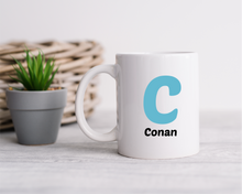 Funky Initial Personalised printed ceramic mug