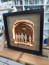 Personalised Family Silhouette 3D Shadow Frame