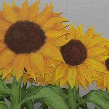Sunflower - Large Hand Painted Wooden Flower - August Birth Month Gift