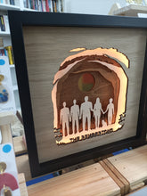 Personalised Family Silhouette 3D Shadow Frame