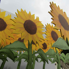 Sunflower - Large Hand Painted Wooden Flower - August Birth Month Gift