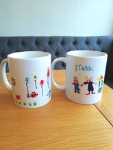 Personalised mug with your childs drawing- kids drawing on a mug- special gift.