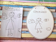 **custom order** have your childs drawing engraved onto a plaque - Fred And Bo