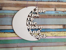 To the moon and back hanging plaque - Fred And Bo