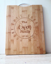 Chopping board- Engraved Bamboo Chopping Board - Fred And Bo