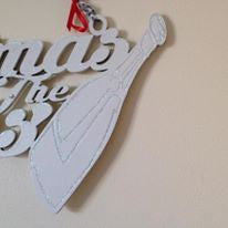 Christmas at the..... sign plaque with champagne bottle and glasses - Fred And Bo