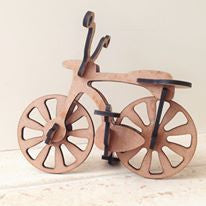Bike - laser cut wooden 3D bicycle - Fred And Bo