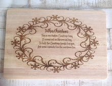 Father Christmas chopping board / tray / Platter elegant - Fred And Bo