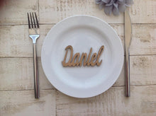 Wedding name place settings- laser cut names set of 10 - Fred And Bo