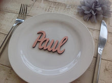 Wedding name place settings- laser cut names set of 10 - Fred And Bo