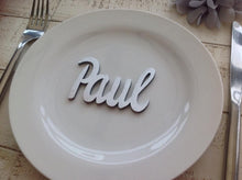 Wedding name place settings- laser cut names set of 10 - Fred And Bo