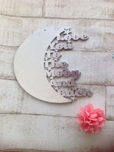 To the moon and back hanging plaque - Fred And Bo