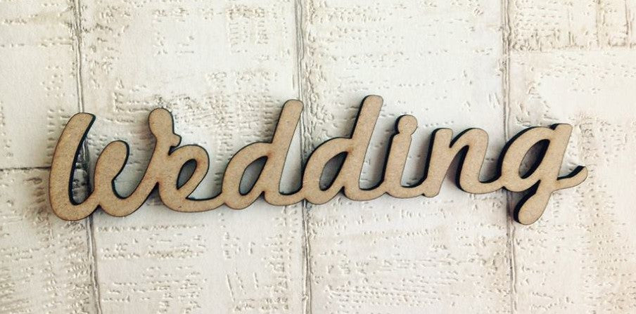 Wedding wooden word craft blank - Fred And Bo