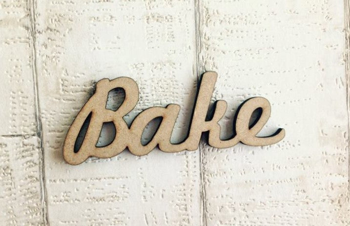 Bake wooden word craft blank - Fred And Bo