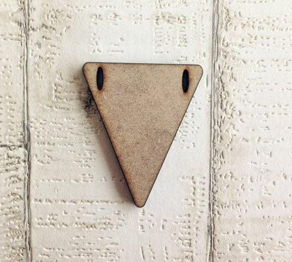 Bunting- ribbon slot - laser cut wood - Fred And Bo
