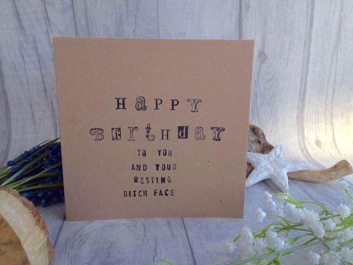 Hand stamped card 