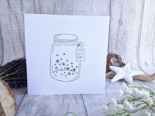 Hand stamped card "Little jar of hope" valentine - Fred And Bo