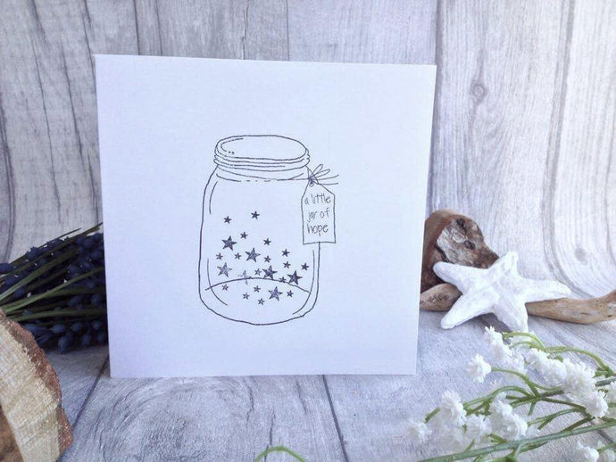 Hand stamped card 