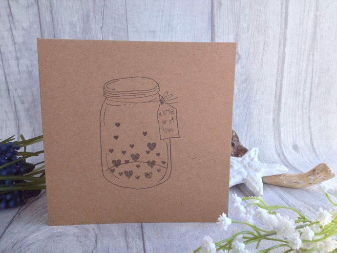 Hand stamped card 