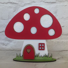 Toadstool mushroom fairy house laser cut nursery decor - Fred And Bo