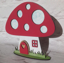 Toadstool mushroom fairy house laser cut nursery decor - Fred And Bo