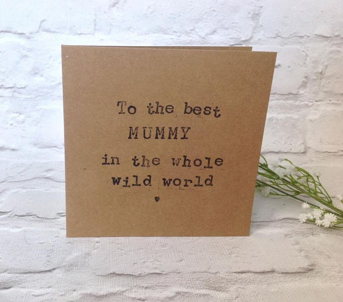 Hand stamped card 