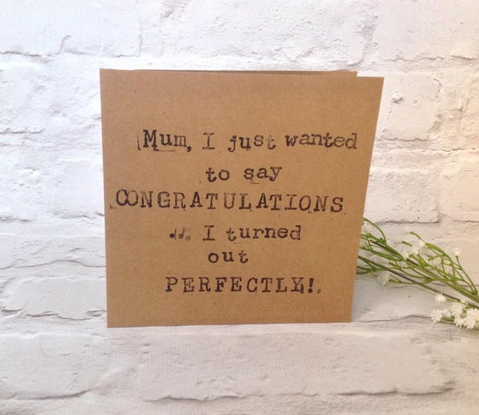 Hand stamped card 