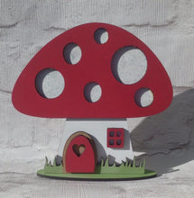 Toadstool mushroom fairy house laser cut nursery decor - Fred And Bo