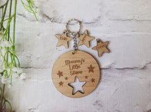 Personalised Star key ring with Star charm- Plywood - Fred And Bo