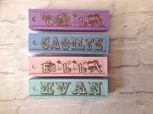 Wood pencil box / case - personalised painted pencil case - Fred And Bo