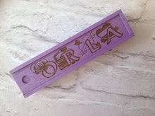 Wood pencil box / case - personalised painted pencil case - Fred And Bo