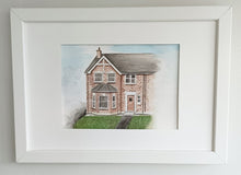 Watercolour Home Portrait, New house Traditional Illustration Painting