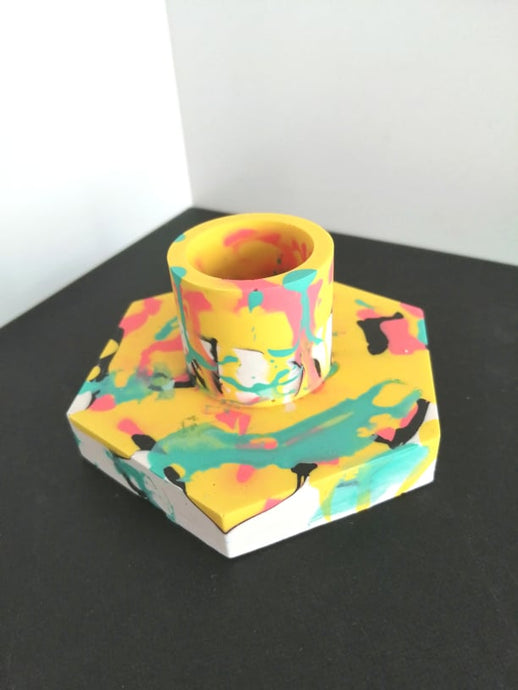 Run Free - Hexagonal Candle Stick Holder