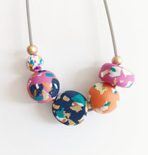 Chunky Polymer Clay Beaded Statement piece Necklace