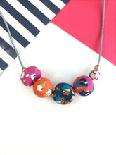 Chunky Polymer Clay Beaded Statement piece Necklace